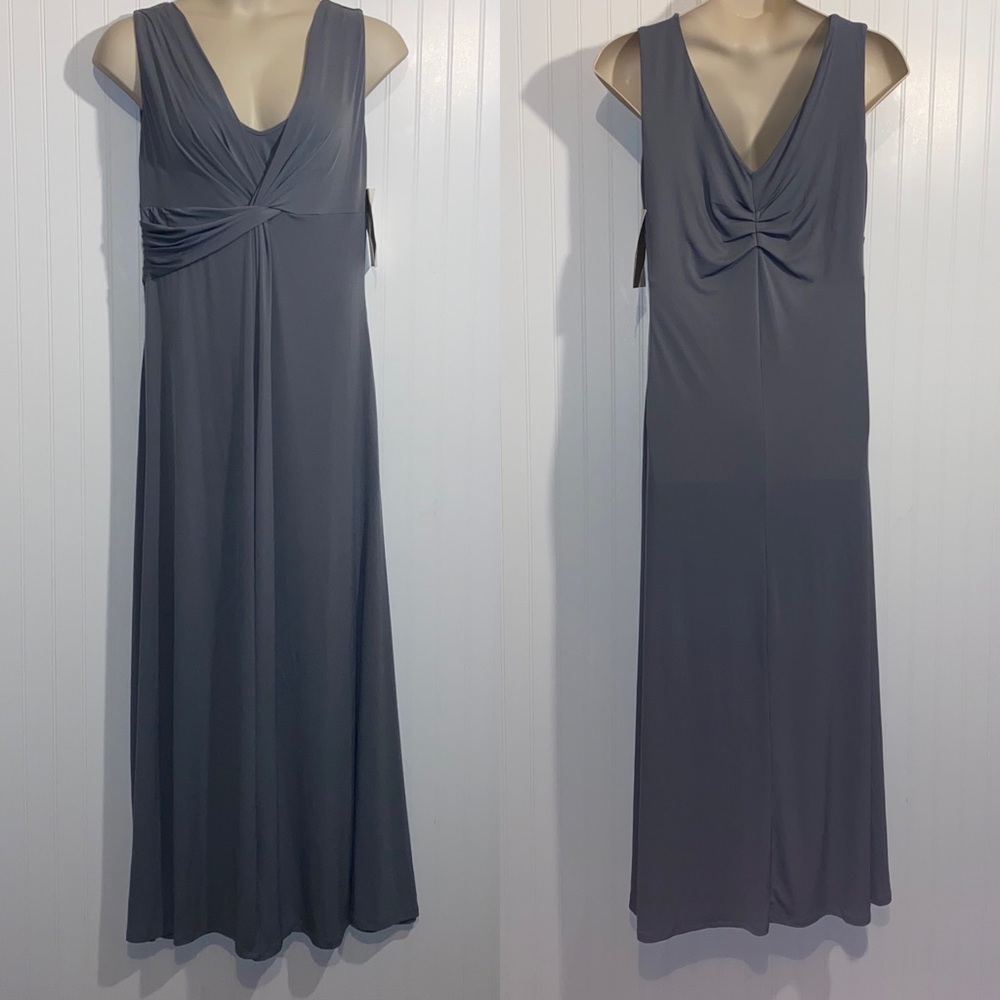 Boston proper  plus size dress floor length 18 twisted front wrap skirt